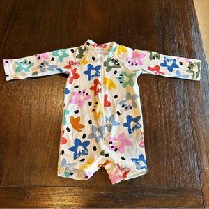 Hanna Andersson Long Sleeve Rash Guard One Piece Swimsuit 3-6 Months